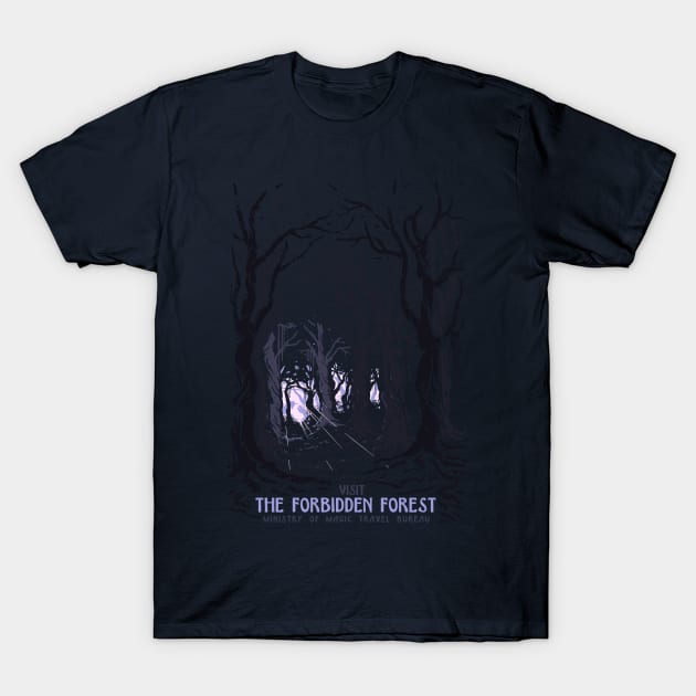 Visit The Forbidden Forest T-Shirt by mathiole